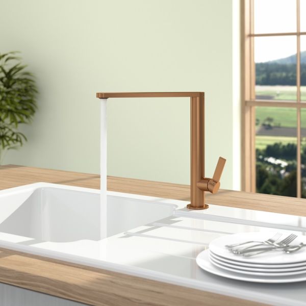 Villeroy&Boch Finera Küchenarmatur aus Edelstahl, bronze 92700004