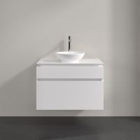 Vorschau: Villeroy&Boch Legato Waschtischunterschrank 80x50cm für Aufsatzwaschtisch, 2 Auszüge glossy white B57000Dh