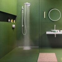 Vorschau: Axor Drain Fertigset Duschrinne 100cm zur Wandmontage, weiß matt 42528700
