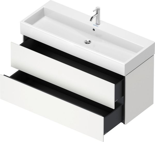 Duravit L-Cube Waschtischunterschrank wandhängend 118x46cm mit 2 Schubladen für Vero Air 235012