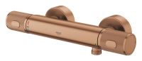 Vorschau: Grohe Precision Feel Thermostat-Brausebatterie mit ProGrip Rändelstruktur, warm sunset gebürstet