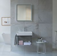 Vorschau: Duravit DuraSquare Waschtisch 60x40cm, ohne Überlauf, mit nicht verschließbarem Ablaufventil, Ausführung kurz, weiß 2356600041