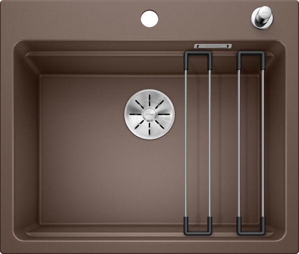 Blanco Etagon 6 Granitspüle SILGRANIT® mit Schienen und Ablauffernbedienung