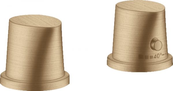 Axor Starck Organic 2-Loch Wannenrandarmatur mit Thermostat