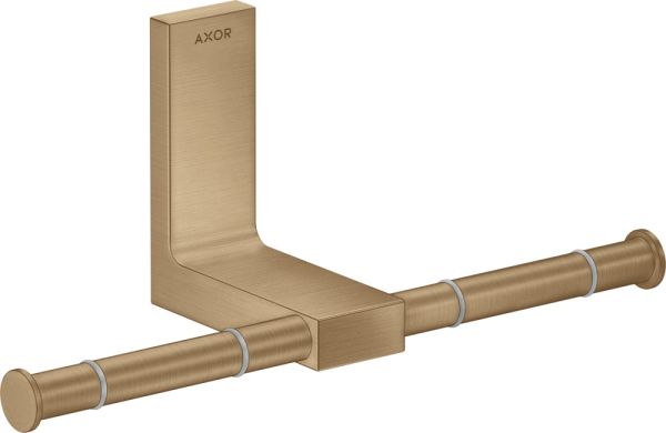 Axor Universal Rectangular Toilettenpapierhalter doppelt, brushed bronze 42657140