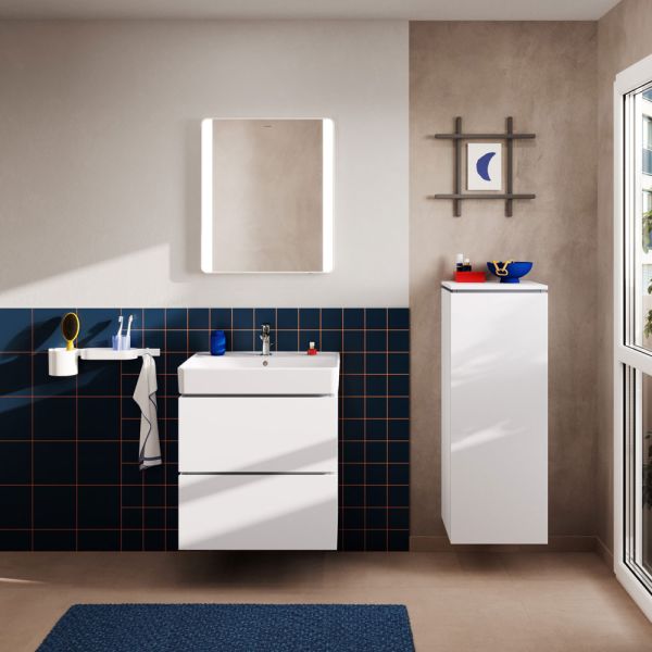 hansgrohe Xilesa E Unterschrank 63x47cm für Waschtisch, 2 Schubkästen mit Push-Open