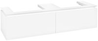 Villeroy&Boch Legato Waschtischunterschrank 160x50cm für Aufsatzwaschtisch, 2 Auszüge, white, B69200DH