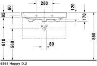 Vorschau: Happy D.2 Waschtisch Weiß Hochglanz 800 mm 2318800027