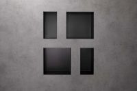 Vorschau: Hansgrohe XtraStoris Minimalistic Wandnische rahmenlos 300/150/100, schwarz matt