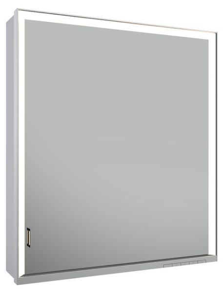 Keuco Royal Lumos Spiegelschrank für Wandvorbau mit Beleuchtung, 1 lange Tür, Türanschlag RECHTS, 65 1301172201