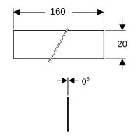Vorschau: Geberit Schallschutzset für Waschtisch, groß 16cm