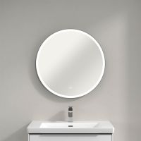 Vorschau: Villeroy&Boch Subway 3.0 LED-Spiegel Ø71,2cm, mit Sensordimmer, schwarz matt