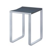 Keuco Plan Hocker aluminium silber-eloxiert/schwarzgrau