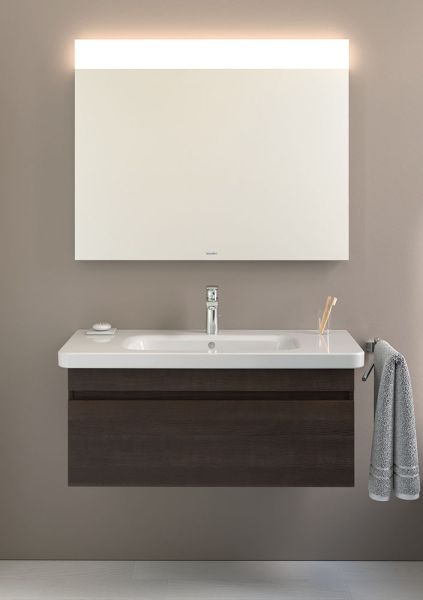 Duravit DuraStyle Waschtisch 100x48cm, mit Überlauf, mit Wondergliss, weiß 23201000001