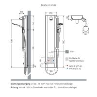 Vorschau: WimTec PROOF P7 Duschpaneel 12V Netzbetrieb, edelstahl