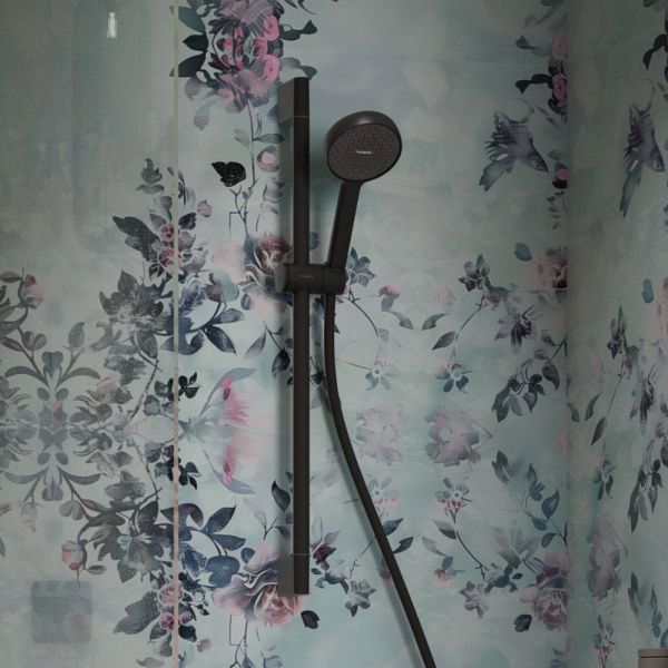hansgrohe Activera Select S Duschset 95 2 Strahlarten Duschstange 65cm schwarz matt 28045670 
