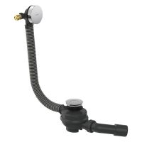 hansgrohe Exafill Komplettset Wanneneinlauf, Ab- und Überlaufgarnitur für Badewanne, chrom 58130000 