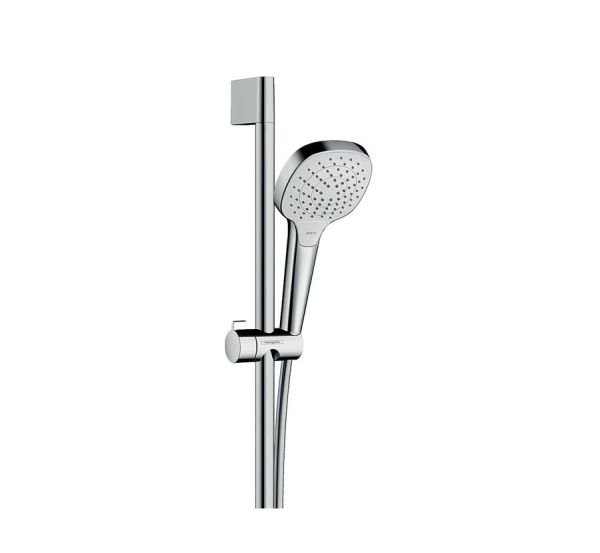hansgrohe Croma Select S Brauseset 110 Vario 3jet softcube Handbrause, weiß/chrom
