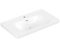 Vorschau: Villeroy&Boch Skyla Waschtisch 80x46cm mit Hahnloch und Überlauf, weiß 5A518001