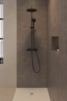 Vorschau: Duravit Shower System/Duschsystem MinusFlow mit Brausethermostat, schwarz matt