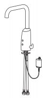 Vorschau: Hansa Hansaelectra Waschtisch-Elektronik-Batterie, Batteriebetrieb, chrom