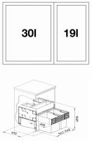 Vorschau: Blanco Abfallsystem Select II Orga 602 526208 2