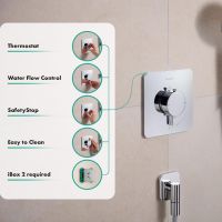 Vorschau: hansgrohe Ecostat Comfort Q Thermostat Unterputz 1 Funktion, chrom