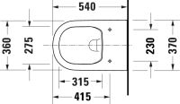 Vorschau: Duravit D-Code Wand-WC rimless Set mit SoftClose WC-Sitz 54x37cm, weiß