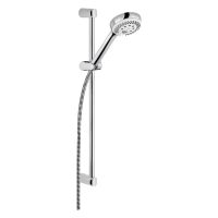 Kludi Logo Brause-Set 60cm mit Wandstange, 3 Strahlarten, chrom 6836305-00 