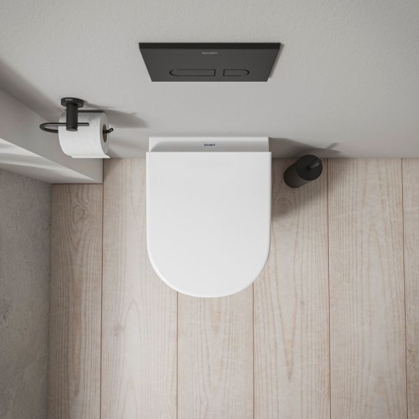 Duravit D-Code Wand-WC Compact rimless Set mit SoftClose WC-Sitz 48x37cm, weiß 45150900A1
