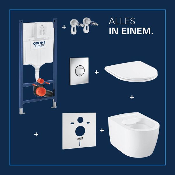 Grohe Solido Compact WC 5-in-1-Set, weiß