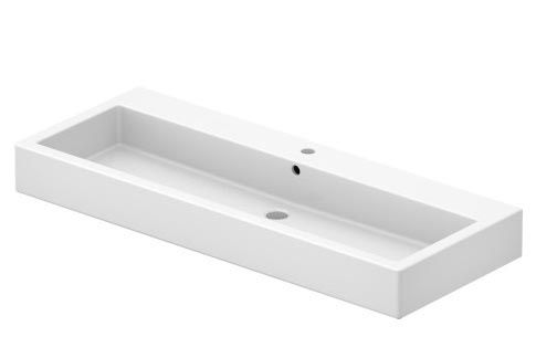 Duravit Vero Waschtisch rechteckig 120x47cm, mit 1 Hahnloch, mit Überlauf, WonderGliss, weiß 04541200001