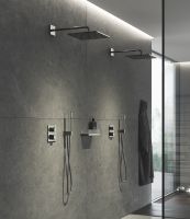 Vorschau: Grohe Rainshower 310 SmartActive Cube Kopfbrause 31x31cm hard graphite 26479A00