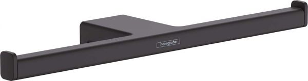 Hansgrohe AddStoris Doppelpapierrollenhalter, schwarz matt 41748670
