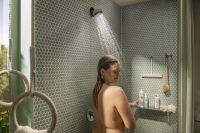 Vorschau: hansgrohe AddStoris Ablage/ Duschregal, brushed bronze