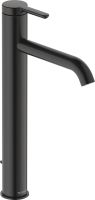 Duravit C.1 Einhebel-Waschtischmischer XL mit Zugstangen-Ablaufgarnitur, schwarz, C11040001046