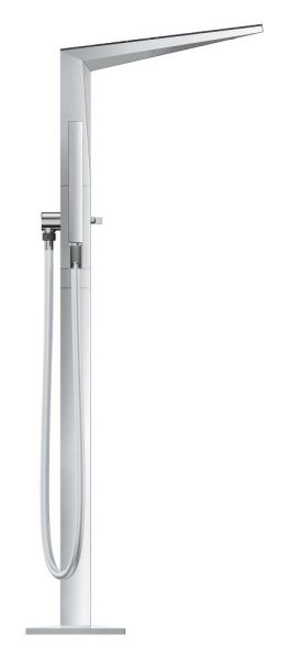 Grohe Allure Brilliant Wannenarmatur freistehend mit Vanilla Noir Ceasarstone Einlagen