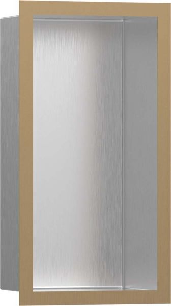 Hansgrohe XtraStoris Individual Wandnische mit Designrahmen 300/150/100, edelstahl/brushed bronze