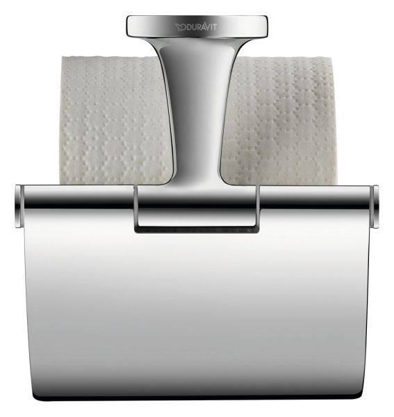 Duravit Starck T Papierrollenhalter mit Deckel wandhängend, chrom 0099401000