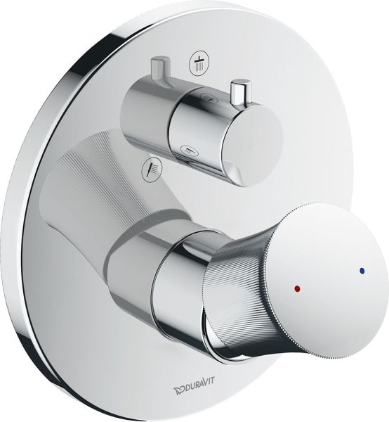 Duravit White Tulip Einhebel-Brausemischer für 2 Verbraucher, Unterputz, chrom