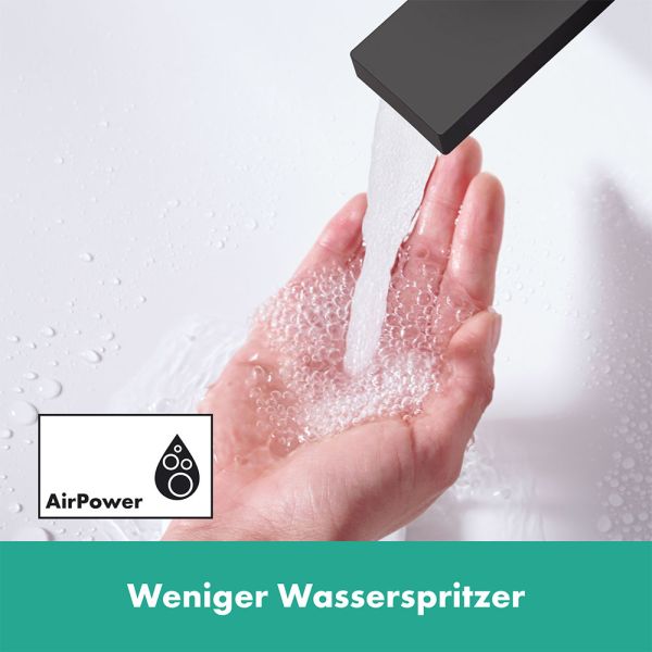 Hansgrohe Tecturis E 3-Loch Einhebel-Wannenrandmischer mit sBox, schwarz matt