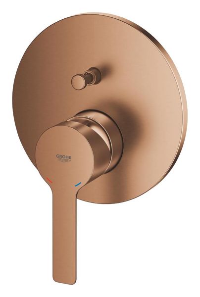 Grohe Lineare Wannenarmatur warm sunset gebürstet 24064DL1