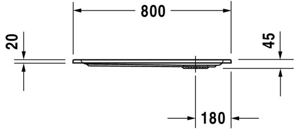 Duravit Starck Slimline Duschwanne 80x80cm quadratisch, weiß