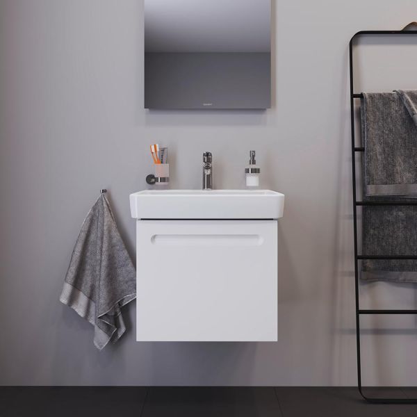 Duravit No.1 Badmöbel-Set 60cm mit Waschtisch, Spiegelschrank, 1 Auszug und Innenschublade