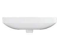Vorschau: Grohe Euro Keramik Waschtisch 55cm mit Überlauf, ohne Hahnloch, weiß
