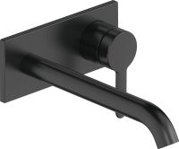 Duravit C.1 Einhebel-Waschtischmischer Unterputz, Ausladung 225mm, schwarz matt, C11070004046