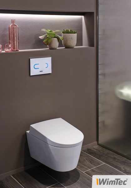 WimTec OCEAN T6 Berührungslose WC-Betätigungsplatte für Netzbetrieb, für Geberit Sigma (UP320)