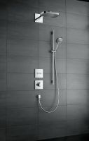 Vorschau: Hansgrohe Raindance Select E 120 3jet Handbrause/ Unica'S Puro Brausestange 0,90m Set