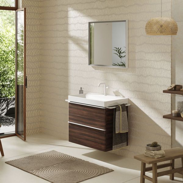 Hansgrohe Xelu Q Waschbecken 80x48cm mit Hahnloch, SmartClean, weiß