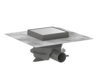 hansgrohe RainDrain Spot PlusKomplettset höhenverstellbar, befliesbar, edelstahl gebürstet 56226800